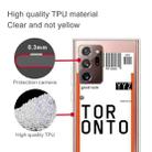 For Samsung Galaxy Note 20 Ultra Boarding Pass Series TPU Phone Protective Case(Toronto) - 2
