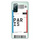 For Samsung Galaxy S20 FE Boarding Pass Series TPU Phone Protective Case(Paris) - 1