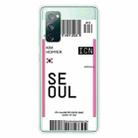 For Samsung Galaxy S20 FE Boarding Pass Series TPU Phone Protective Case(Flag Seoul) - 1