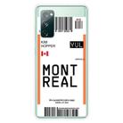 For Samsung Galaxy S20 FE Boarding Pass Series TPU Phone Protective Case(Montreal) - 1