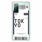 For Samsung Galaxy S20 FE Boarding Pass Series TPU Phone Protective Case(Tokyo) - 1