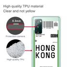 For Samsung Galaxy S20 FE Boarding Pass Series TPU Phone Protective Case(Hong Kong) - 3