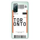 For Samsung Galaxy S20 FE Boarding Pass Series TPU Phone Protective Case(Toronto) - 1