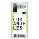 For Samsung Galaxy S20 FE Boarding Pass Series TPU Phone Protective Case(Los Angeles) - 1