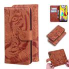 For Samsung Galaxy M31 Tiger Embossing Pattern Horizontal Flip Leather Case with Holder & Card Slots & Wallet(Brown) - 1