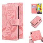For Samsung Galaxy M31 Tiger Embossing Pattern Horizontal Flip Leather Case with Holder & Card Slots & Wallet(Pink) - 1