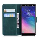 For Samsung Galaxy A6 (2018) Tiger Embossing Pattern Horizontal Flip Leather Case with Holder & Card Slots & Wallet(Green) - 3