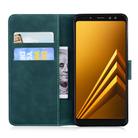 For Samsung Galaxy A8 (2018) Tiger Embossing Pattern Horizontal Flip Leather Case with Holder & Card Slots & Wallet(Green) - 3