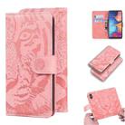 For Samsung Galaxy A10e / A20e Tiger Embossing Pattern Horizontal Flip Leather Case with Holder & Card Slots & Wallet(Pink) - 1