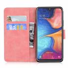 For Samsung Galaxy A10e / A20e Tiger Embossing Pattern Horizontal Flip Leather Case with Holder & Card Slots & Wallet(Pink) - 3