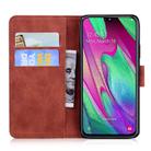For Samsung Galaxy A40 Tiger Embossing Pattern Horizontal Flip Leather Case with Holder & Card Slots & Wallet(Brown) - 3