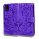For Samsung Galaxy A71 5G Tiger Embossing Pattern Horizontal Flip Leather Case with Holder & Card Slots & Wallet(Purple) - 2