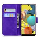 For Samsung Galaxy A71 5G Tiger Embossing Pattern Horizontal Flip Leather Case with Holder & Card Slots & Wallet(Purple) - 3