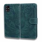 For Samsung Galaxy A71 5G Tiger Embossing Pattern Horizontal Flip Leather Case with Holder & Card Slots & Wallet(Green) - 2