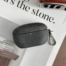 For Sony WF-1000XM5 Coarse Cloth Texture PC Earphone Protective Case(Black) - 1