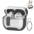 For Samsung Galaxy Buds 3 / 3 Pro Starchain Series PC Earphone Case with Stand(Fluffy Grey) - 1