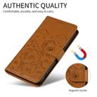 For Infinix Smart 10 Plus 4G x6725B Embossed Heart Dog RFID Blocking Wallet Leather Phone Case(Brown) - 3