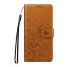 For Infinix Hot 50i 4G / Smart 9 4G Embossed Heart Dog RFID Blocking Wallet Leather Phone Case(Brown) - 2
