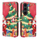 For Samsung Galaxy S23 FE 5G Christmas Series Buckle Leather Phone Case with Hand Strap(Christmas Tree) - 2