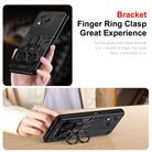 For Honor 400 Lite Global Double-Ring Holder PC Hybrid TPU Phone Case(Black) - 2