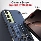 For Samsung Galaxy A16 Double-Ring Holder PC Hybrid TPU Phone Case(Ocean Blue) - 3