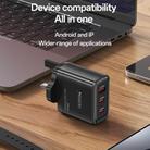 Yesido YC98C 65W Three-port Fast Charger, Plug:EU Plug with Type-C to Type-C Cable(Black) - 4