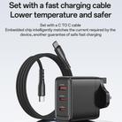 Yesido YC98 65W Three-port Fast Charger, Plug:EU Plug(Black) - 5