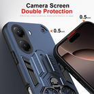 For Xiaomi Poco X7 Pro Double-Ring Holder PC Hybrid TPU Phone Case(Ocean Blue) - 3