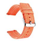18mm xDfind Nylon Canvas Watch Band(Orange) - 2