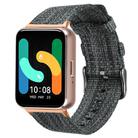 18mm xDfind Nylon Canvas Watch Band(Dark Grey) - 1