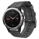 20mm xDfind Nylon Canvas Watch Band(Dark Grey) - 1