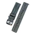 20mm xDfind Nylon Canvas Watch Band(Dark Grey) - 3