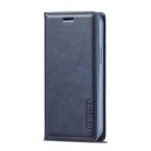 For iPhone 12 mini LC.IMEEKE LC-001 Series PU + TPU Color Matching Frosted Horizontal Flip Leather Case with Holder & Card Slot(Blue) - 2