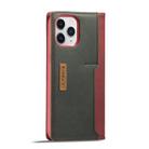 For iPhone 12 / 12 Pro LC.IMEEKE LC-001 Series PU + TPU Color Matching Frosted Horizontal Flip Leather Case with Holder & Card Slot(Red) - 3