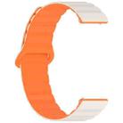22mm xDfind Loop Magnetic Glossy Silicone Watch Band(Starlight Orange) - 2