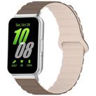 For Samsung Galaxy Fit3 xDfind Loop Magnetic Glossy Silicone Watch Band(Brown Apricot) - 1