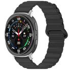For Samsung Galaxy Watch8 / 8 Classic xDfind Loop Magnetic Glossy Silicone Watch Band(Black) - 1