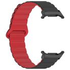 For Samsung Galaxy Watch Ultra / Ultra 2025 xDfind Loop Magnetic Glossy Silicone Watch Band(Black Red) - 3