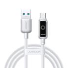 JOYROOM S-A55 StarFlight Series 66W USB to Type-C Auto Power-Off Fast Charging Data Cable, Length:1.2m(White) - 1
