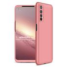 For OPPO Realme 7 GKK Three Stage Splicing Full Coverage PC Protective Case(Rose Gold) - 1