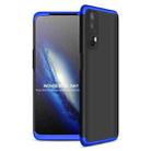 For OPPO Realme 7 GKK Three Stage Splicing Full Coverage PC Protective Case(Black Blue) - 1