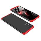 For OPPO Realme 7 Pro GKK Three Stage Splicing Full Coverage PC Protective Case(Black Red) - 2