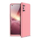 For OPPO Realme 7 Pro GKK Three Stage Splicing Full Coverage PC Protective Case(Rose Gold) - 1