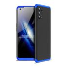 For OPPO Realme 7 Pro GKK Three Stage Splicing Full Coverage PC Protective Case(Black Blue) - 1