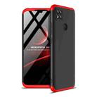 For Xiaomi Redmi 9C GKK Three Stage Splicing Full Coverage PC Protective Case(Black Red) - 1