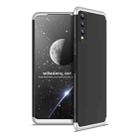 For vivo Y20 GKK Three Stage Splicing Full Coverage PC Protective Case(Black Silver) - 1