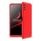 For vivo Y20 GKK Three Stage Splicing Full Coverage PC Protective Case(Red) - 1