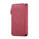 For iPhone 12 mini CaseMe-007 Crazy Horse Texture Detachable Horizontal Flip PU Leather Case, with Card Slot & Holder & Zipper Wallet & Photo Frame(Red) - 2