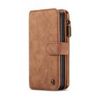 For iPhone 12 mini CaseMe-007 Crazy Horse Texture Detachable Horizontal Flip PU Leather Case, with Card Slot & Holder & Zipper Wallet & Photo Frame(Brown) - 2