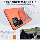 For Samsung Galaxy S24 Ultra 5G Metal Rotation Holder MagSafe TPU Hybrid PC Phone Case(Orange) - 2